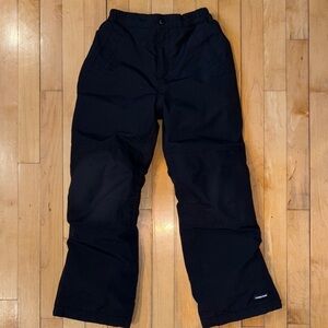 Lands' End Kids Black Snow Pants Girls size 7